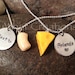 Macaroni & Cheese Necklaces SET OF TWO Best Friends Key Chains