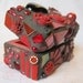 Red Heart Mosaic Ring Box, Treasure Chest