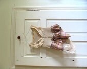 Shabby corset. Western vest.Tattered. Victorian vest . OOAK