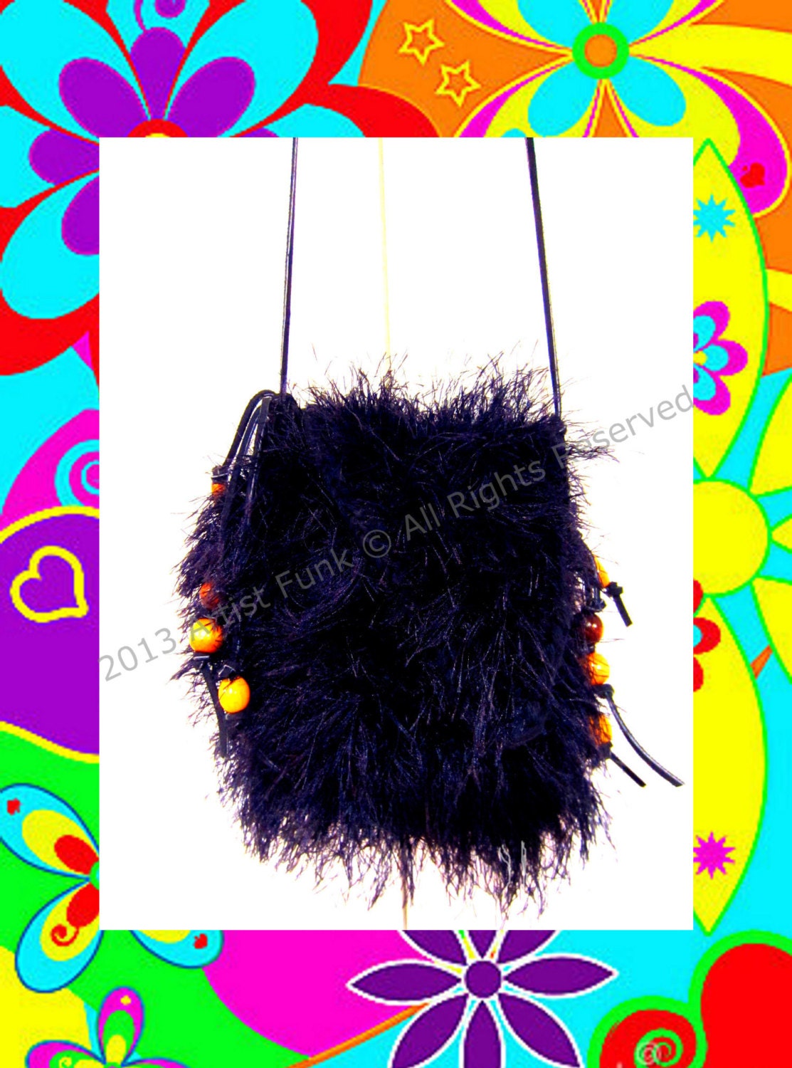 Funky Handmade Bags, Crossbody Bag, Funky Bag, Artistic Bag, Colorful Bag, Long Bag, Summer Bag