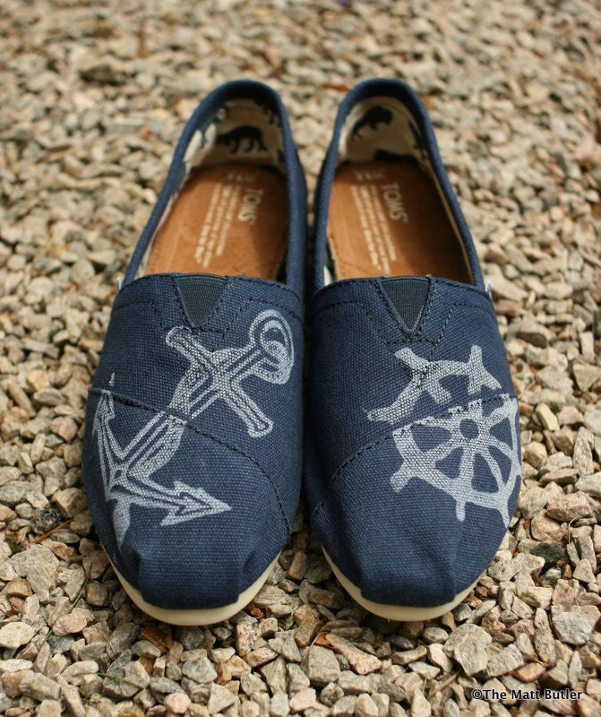 Nautical Custom TOMS shoes
