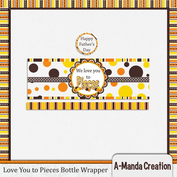 Father's Day Love You to Pieces Bottle Wrapper Il_170x135