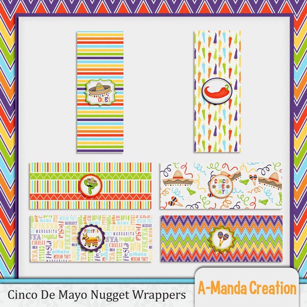 Cinco De Mayo Fiesta Nugget Wrappers Il_570xn