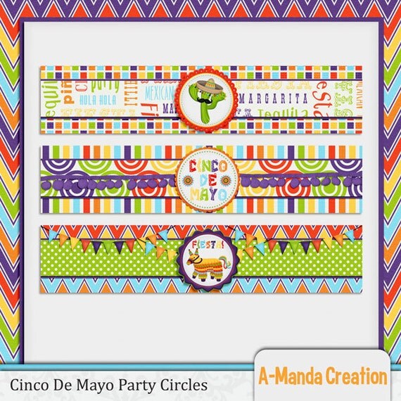 Cinco De Mayo Fiesta Water Bottle Labels Il_570xn