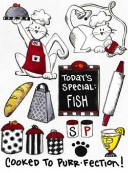 Cats in the Kitchen Clear Stamp Set
