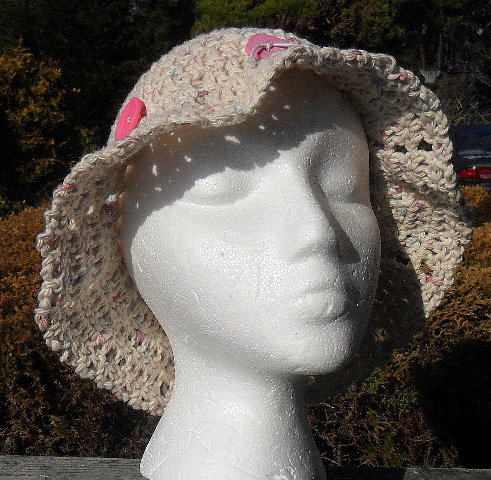 Crocheted Cotton Sun Hat