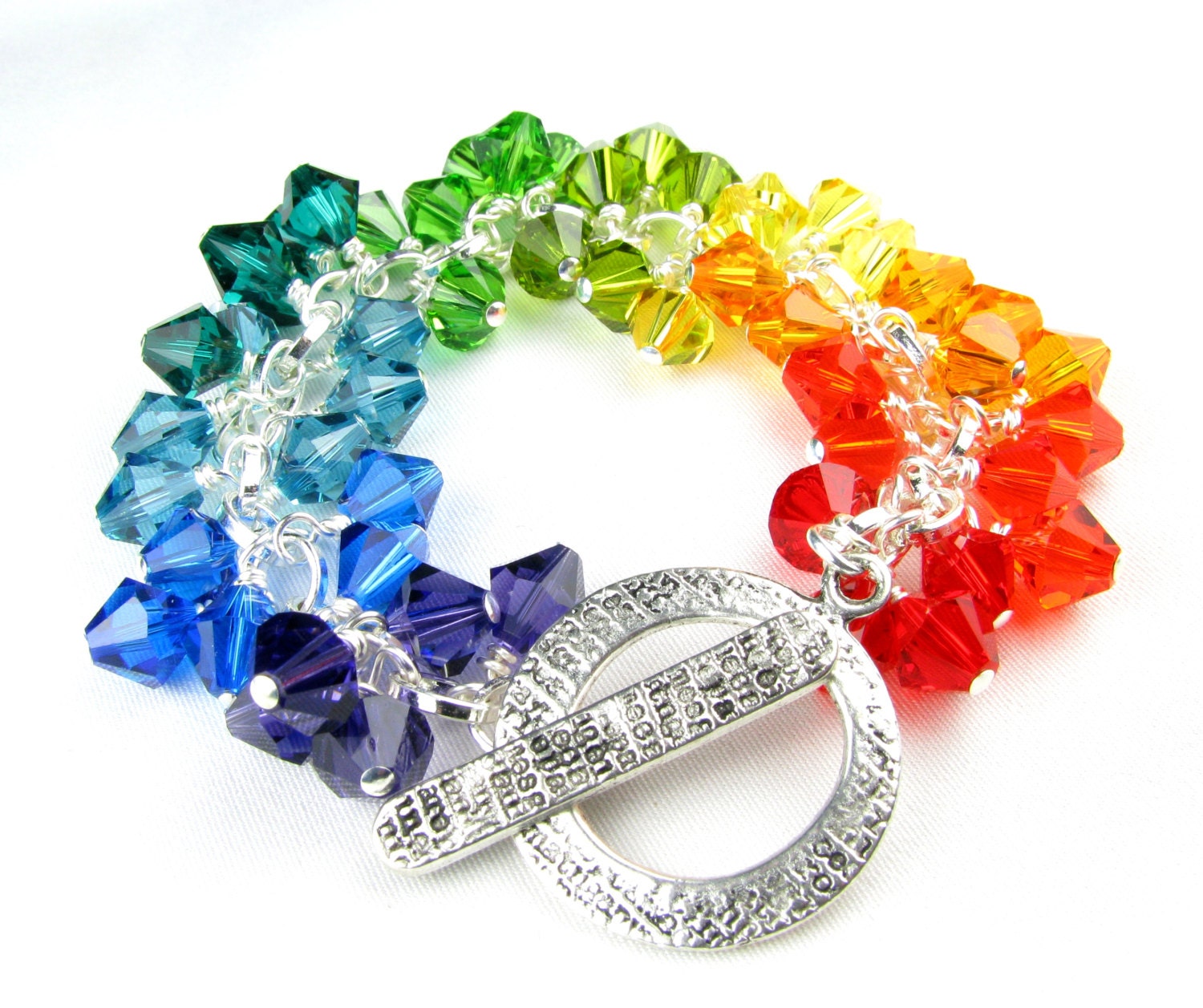 Rainbow Swarovski Crystal Bracelet