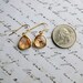 Peach Gold Earrings