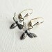 Honey Bee Earrings - Silver