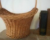 Vintage Large Flower Gathering Basket