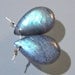 NEW Matched Pair Full of Brilliant Blue and Green Flash Large focal smooth AAA labradorite briolettes 16mm x 10mm