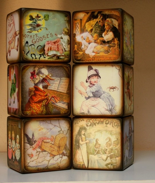 Nursery Rhymes Blocks - Mother Goose