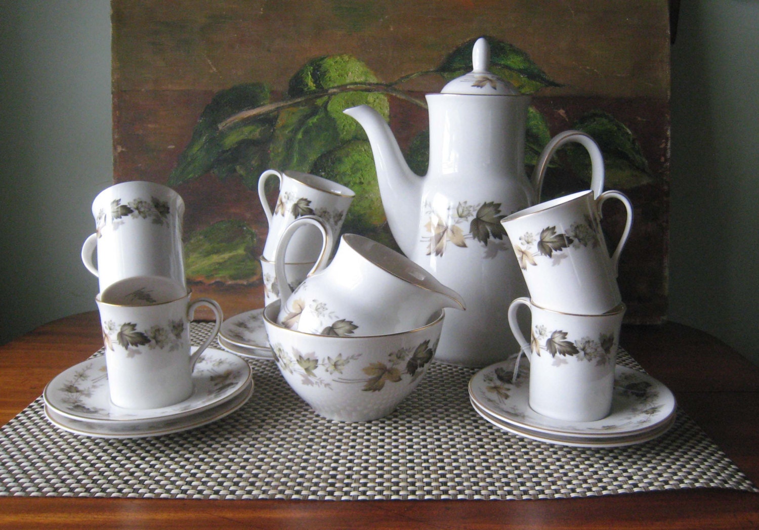 Mid-Century Porcelain Coffee Set