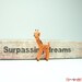 1.2 inch crochet giraffe - tiny amigurumi miniature animal