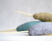 large narwhal - soft sculpture
