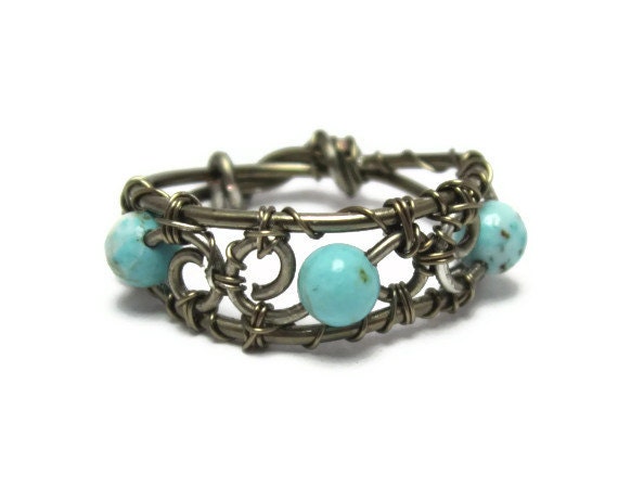 Reserved Custom Order for Charla Shaw 3 Wire Wrapped Ring Bands - Custom Jewelry