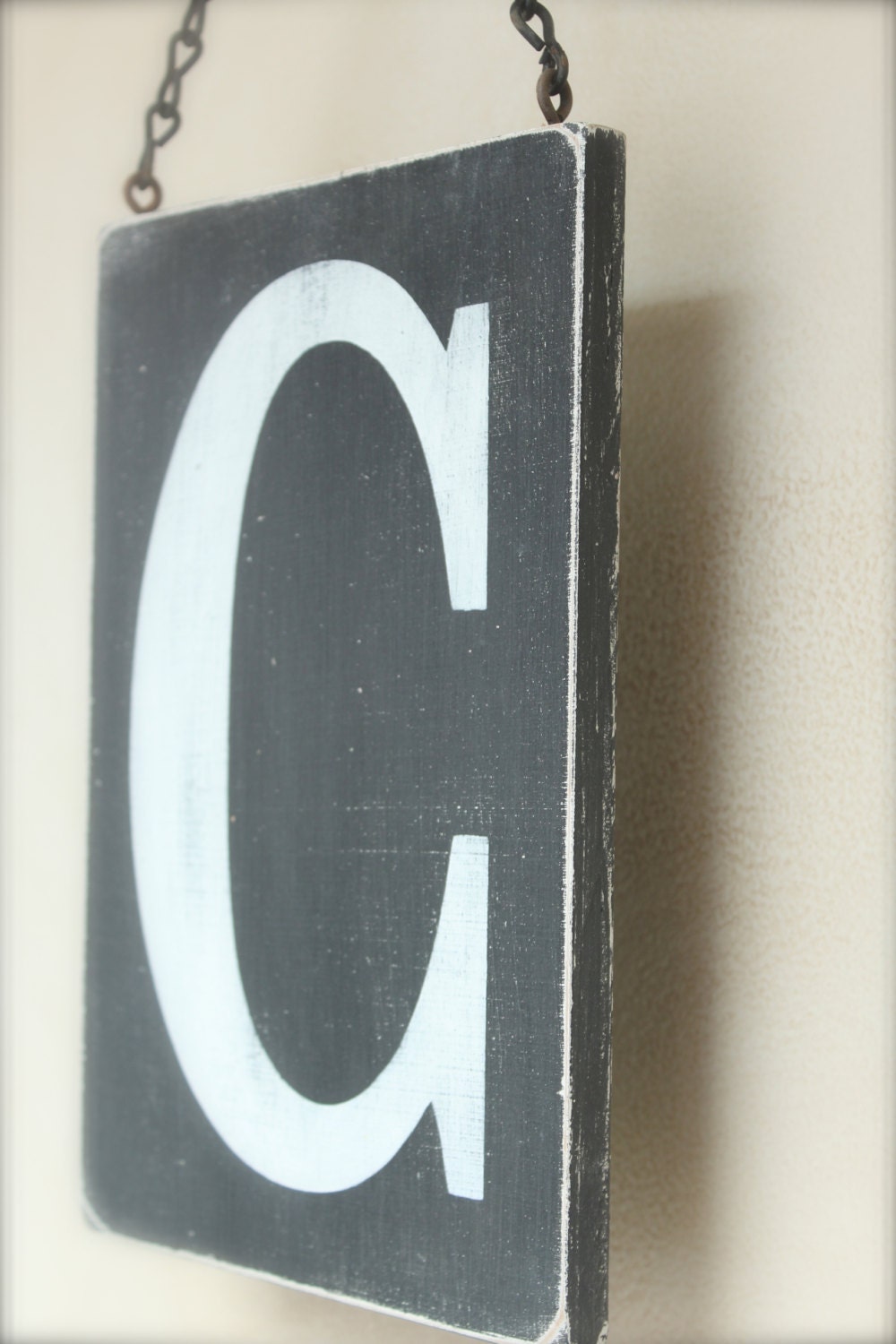 Letter Sign, Wood Wall Art, Custom Wood Sign, Vintage Sign, Typography