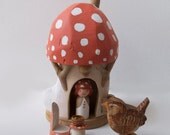 Spring Mushroom Gnome Home