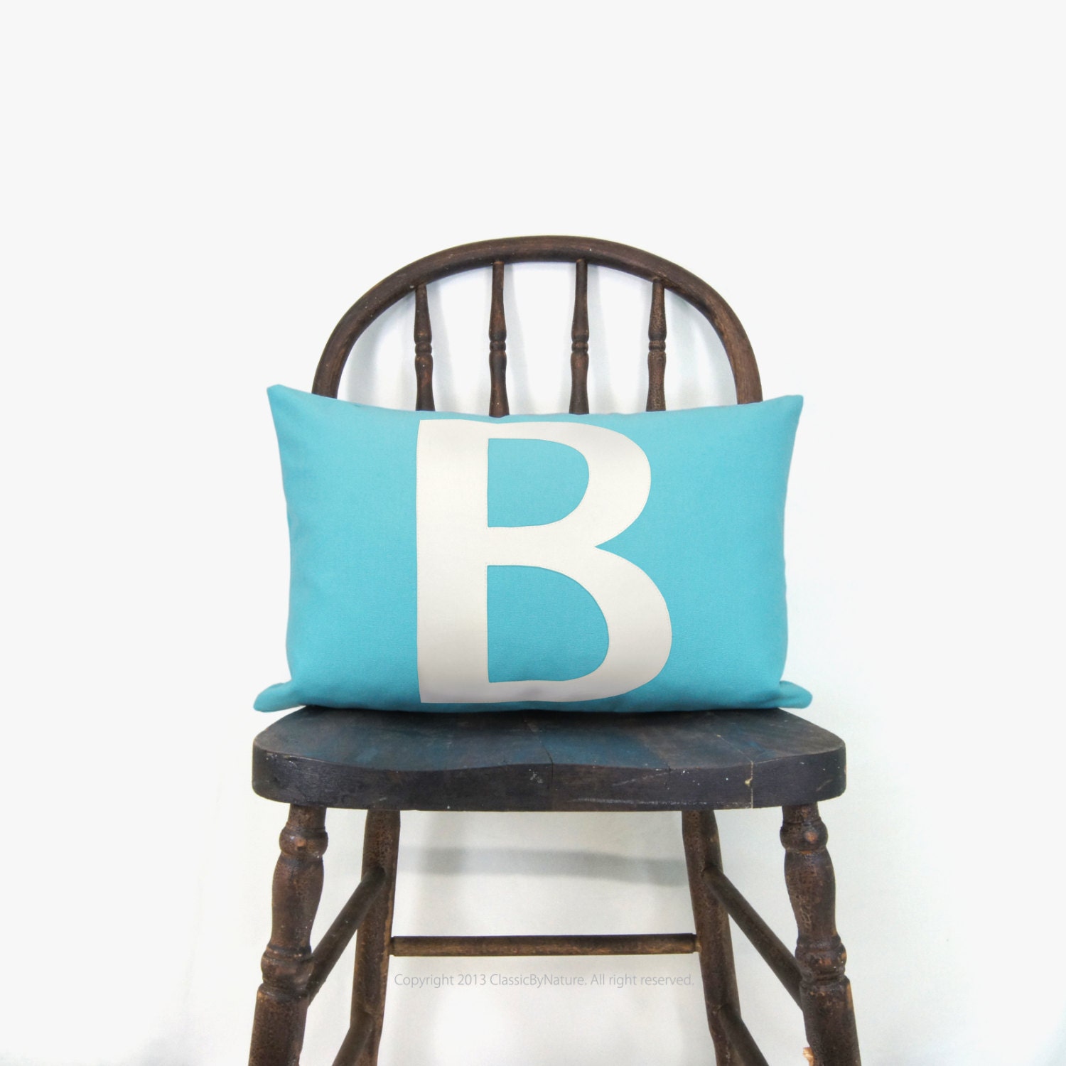 12x18 personalized outdoor pillow cover - Your alphabet letter outdoor pillow cover - Monogrammed patio cushion