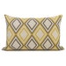 RESERVED - Geometric pillow cover - 12x16 pillow cover - Gray and yellow decorative throw pillow cover - Modern 12x16 lumbar pillow cover