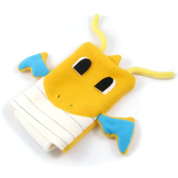 Dragonite Pokemon Nintendo DS case pouch fleece camera carrying case 3DS / DSi / DS Lite / PSP holder