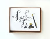 Ink and Blots Thank You Card 10pcs