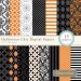 40% OFF SALE -Halloween digital paper 12x12, digital scrapbooking paper, royalty free - Halloween Chic- Instant Download