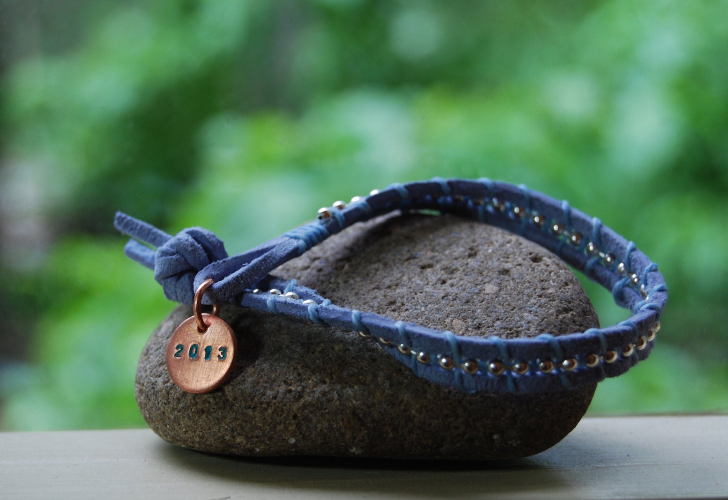 The graduate - wrap bracelet with custom stamping