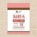 BBQ Invitation -  DIY Printable Couples Shower, Baby Shower (BabyQ), Cook Out Invitation - Barbecue Invitation Template
