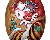 Lil' Song (Hand-Embellished Print) by Miss Mindy