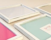 4) 8x10 slim distressed picture frames non routered- choose your color - modern home frames - home decor office decor