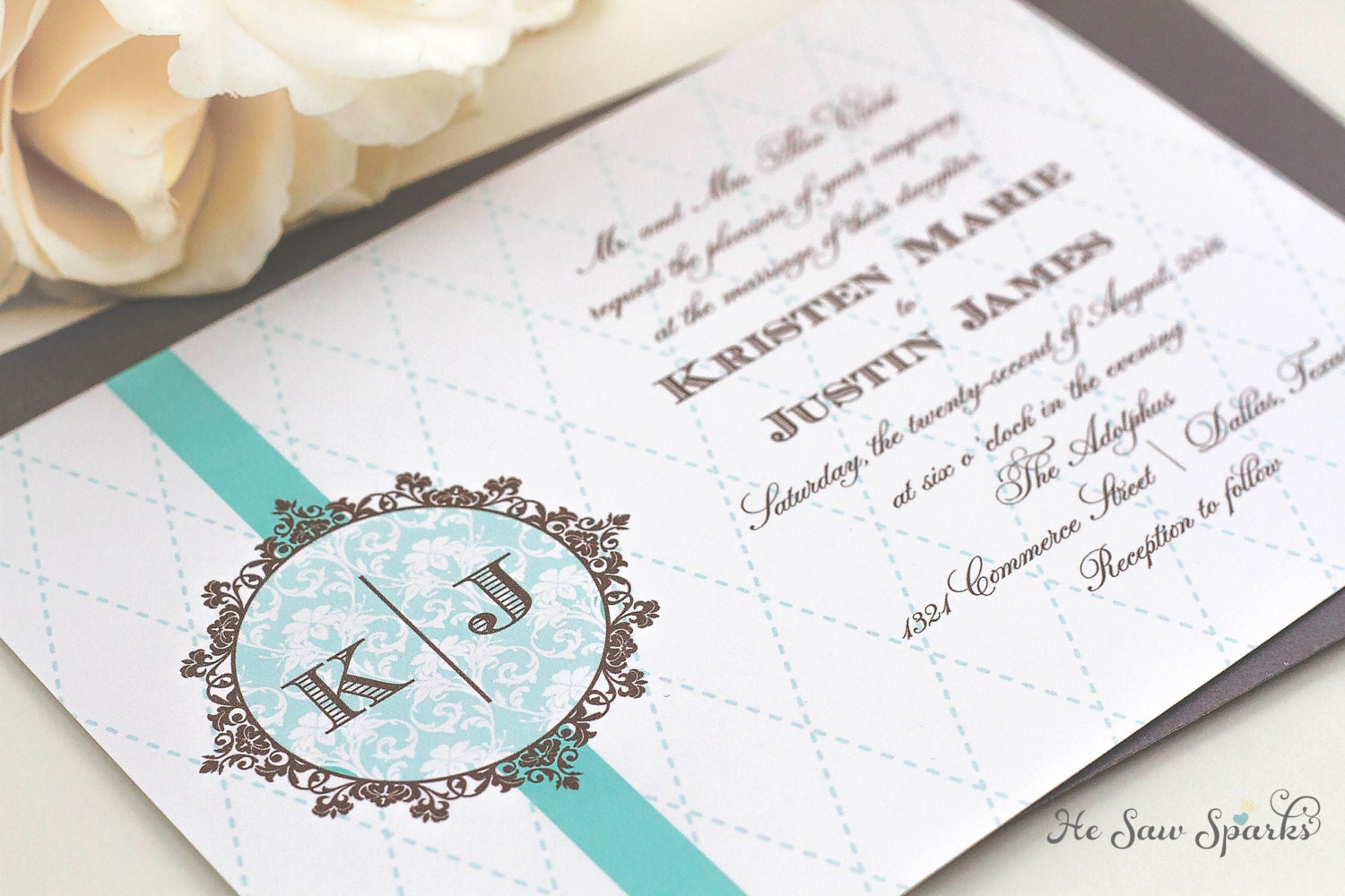 Printable Wedding Invitation - Quilted Collection