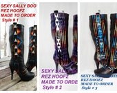 Size 6  Hand Painted RH Boots made to order
