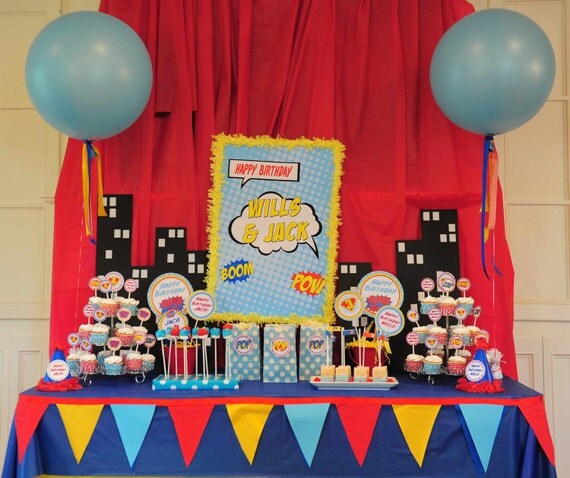DIY, Superhero PARTY PACK Il_570xn