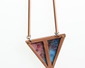 Triangle Horsehead Nebula Constellation Galaxy Space Universe Astronomy Pendant necklace