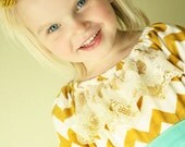 Girls dress toddler dress baby dress 6-12,12 18, 18 24, 2t 3t 4t 5t chevron mustard yellow aqua