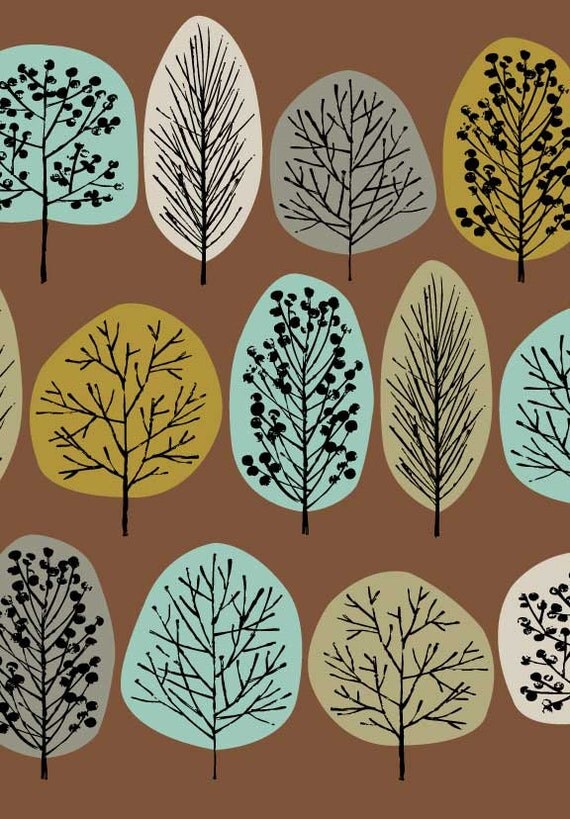 Lollipop Trees Olive, limited edition giclee print