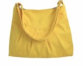 Golden cross body bag / messenger bag / shoulder bag / diaper bag  - cotton canvas