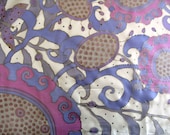 Silk Scarf Purple - Silk Shawl Hand Painted - Handmade  Silk Accessories - OOAK Ready To Ship