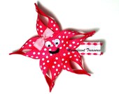 Starfish Ribbon Sculpture Hair Clip