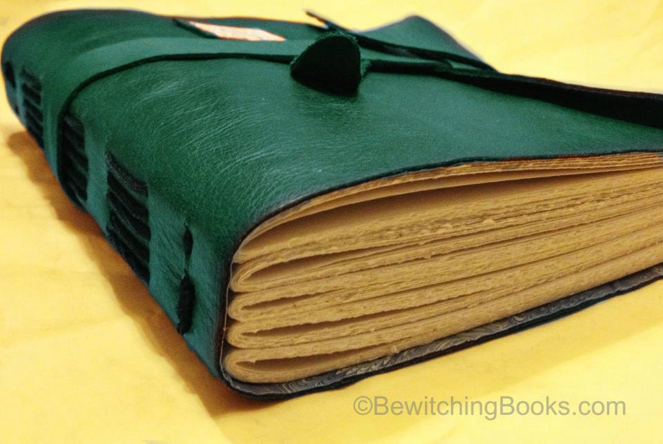 FREE SHIPPING - Personalized Handmade Blank Journal - Medieval style - Book of Shadows