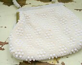 1960s BEADED Fancy Clutch Purse.....glam. gogo. beaded. princess. change purse. bag. 60s accessories. mod. fancy