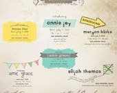 INSTANT DOWNLOAD - Birth Announcement Words Overlays vol.4