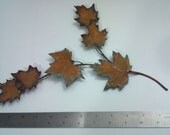 Copper Maple Branch 14:copper art,metal art,metal sculpture,home decor,wall art,wall decor,American made