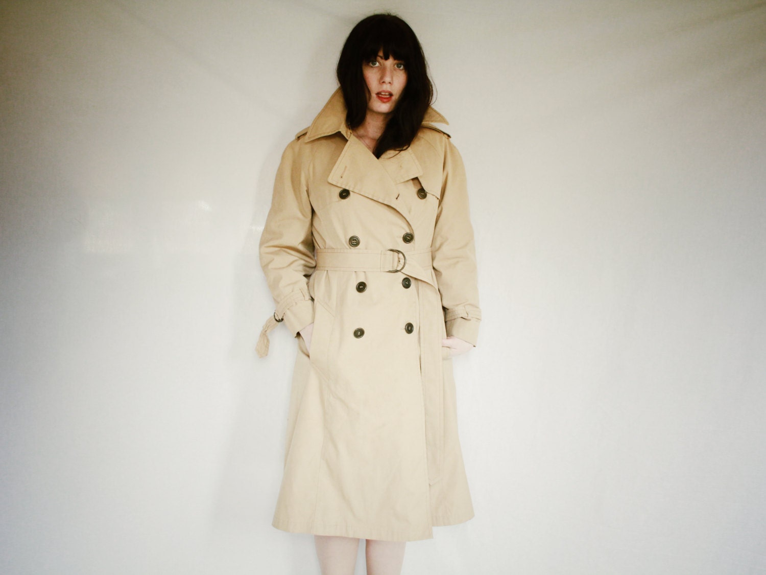 Vintage Beige London Fog Trench Coat