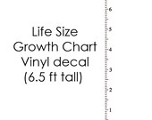 Vinyl Growth Chart Inch Markings and numbers