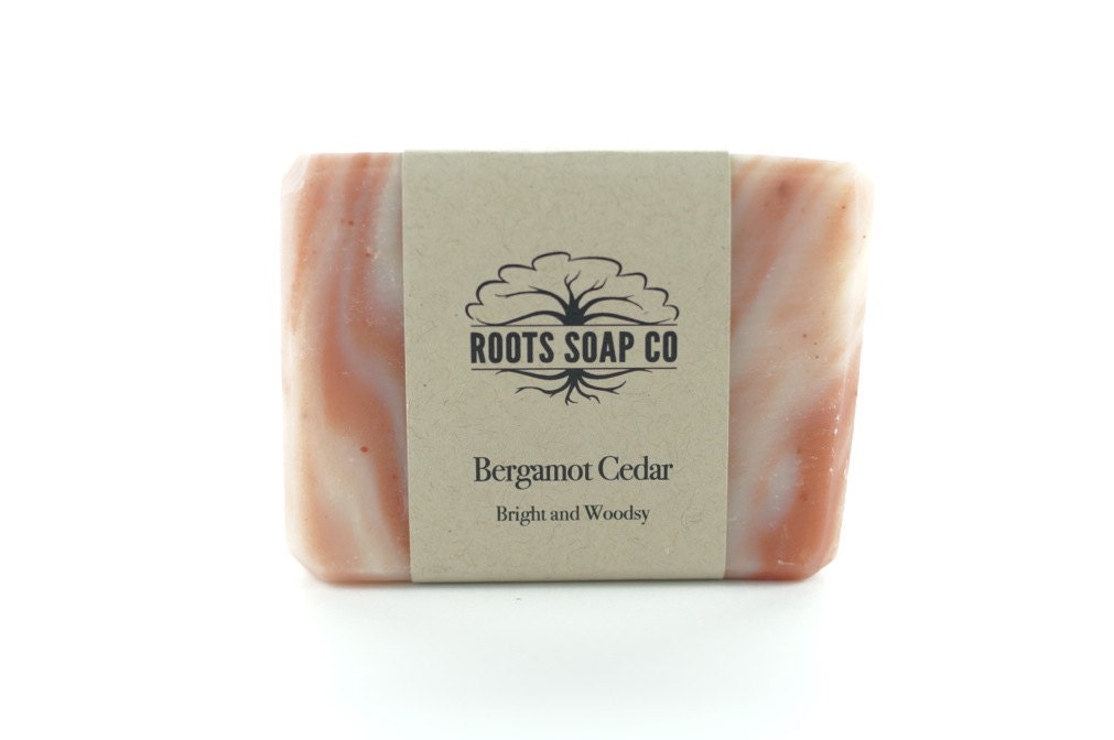 Bergamot Cedar Bar Soap / Handcrafted Soap, Cold Processed Soap, Eco Friendly Soap / Earl Grey