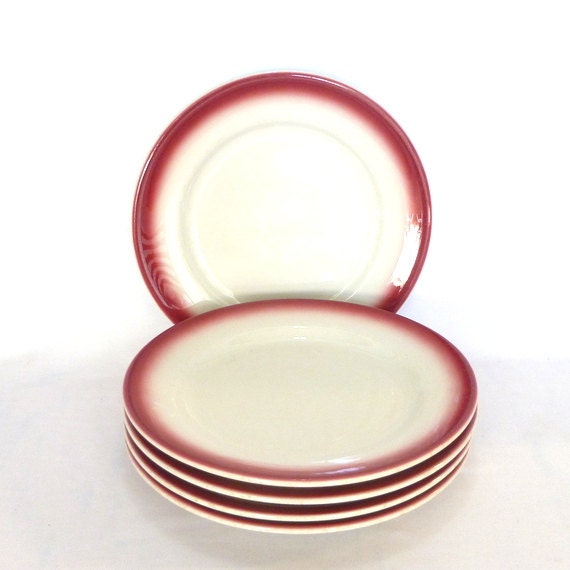 VINTAGE RESTAURANT WARE/ 5 dinner plates