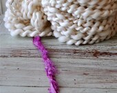 Handspun Thick N Thin, Wavey Yarn, Chunky, undyed