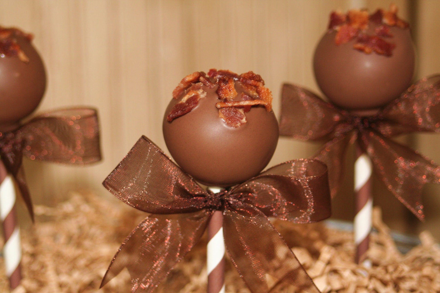 Mom's Killer Cakes & Cookies Hickory Smoked Bacon Cake Pops Memphis' Finest Home of Elvis Il_570xn